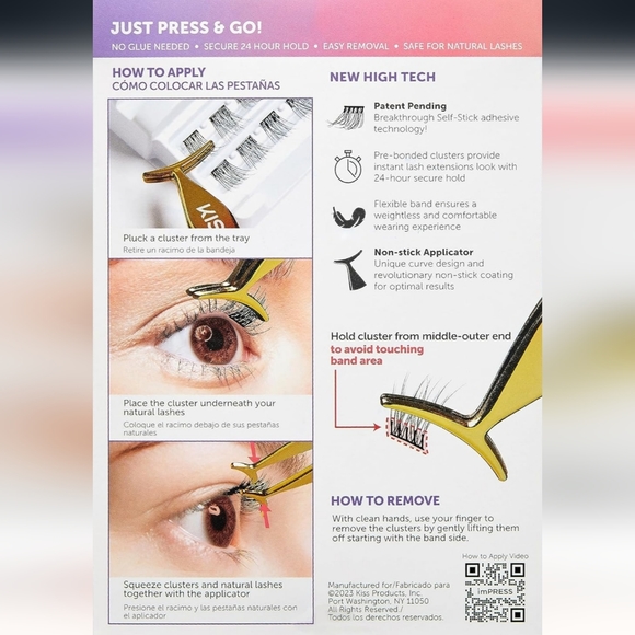 Kiss press on false lashes, voluminous - Picture 6 of 8